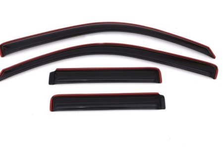 AVS 02-09 Chevy Trailblazer Ventvisor In-Channel Front & Rear Window Deflectors 4pc - Smoke Cheap