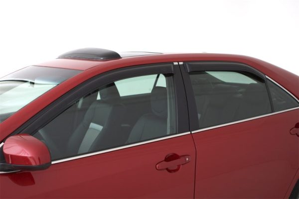 AVS 07-12 Nissan Versa Hatch Ventvisor Outside Mount Window Deflectors 4pc - Smoke Discount