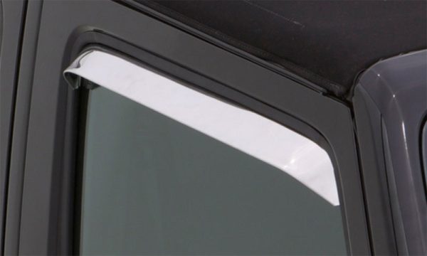 AVS 82-93 GMC Sonoma Ventshade Window Deflectors 2pc - Stainless Hot on Sale