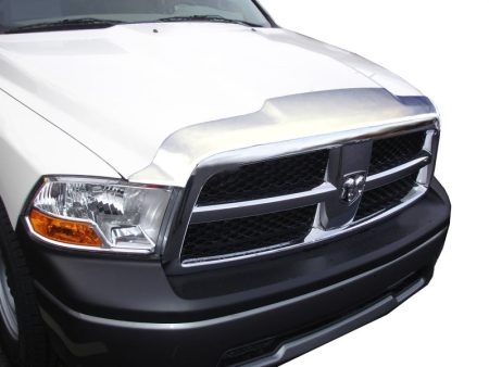 AVS 02-08 Dodge RAM 1500 Aeroskin Low Profile Hood Shield - Chrome For Cheap