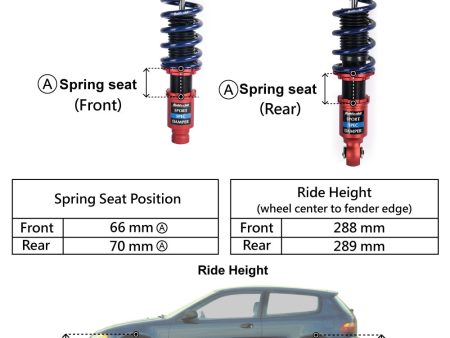 Buddy Club - Sport Spec Damper Coilovers Kit Acura Integra Type R 97-01 DC2-R (BC02-SSHDC2R) Discount