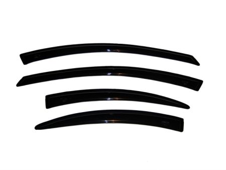 AVS 00-05 Dodge Neon Ventvisor Outside Mount Window Deflectors 4pc - Smoke For Discount