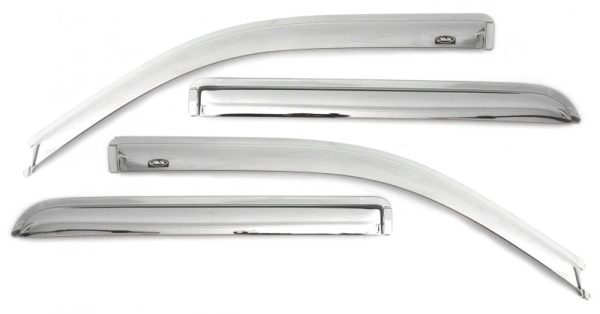 AVS 20-22 Chevrolet Silverado 1500 LTD Ext. Cab DC F&R Ventvisor Window Deflectors 4pc - Chrome Online now