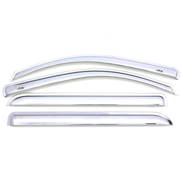 AVS 20-22 Chevrolet Silverado 1500 LTD Ext. Cab DC F&R Ventvisor Window Deflectors 4pc - Chrome Online now