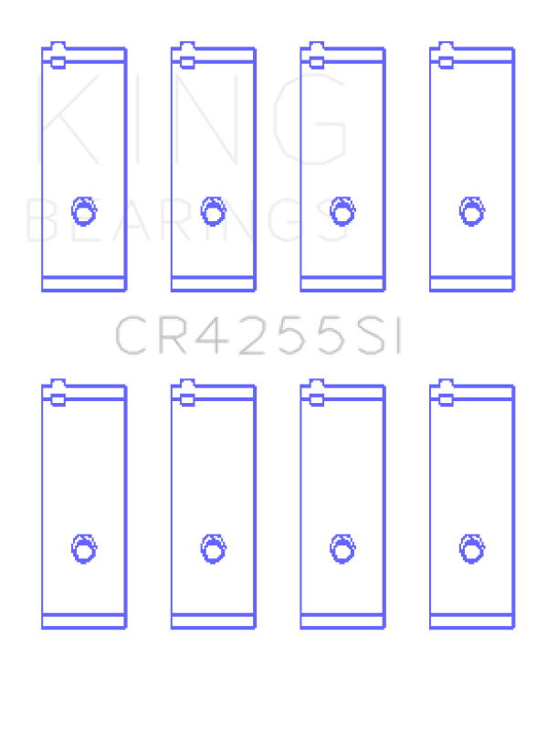 King Engine Bearings G.M.C.  Quard 4 1996 Up (Size +0.25mm) Connecting Rod Bearing Set Online Hot Sale