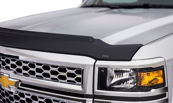 AVS 19-22 GMC Sierra 1500 Aeroskin II Textured Low Profile Hood Shield - Black Online now