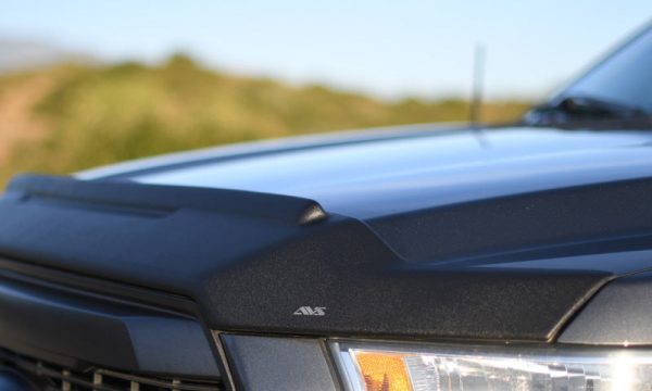 AVS 19-22 GMC Sierra 1500 Aeroskin II Textured Low Profile Hood Shield - Black Online now