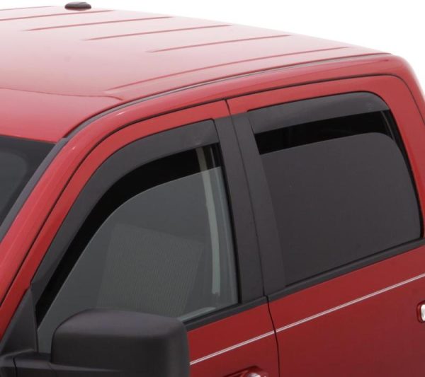 AVS 2019 Chevrolet Silverado 1500 Crew Cab Pickup Ventvisor Low Profile 4pc - Matte Black on Sale