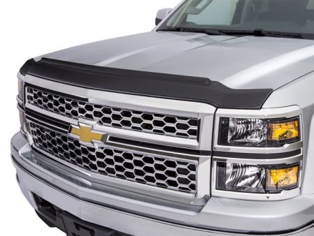 AVS 19-22 GMC Sierra 1500 Aeroskin II Textured Low Profile Hood Shield - Black Online now