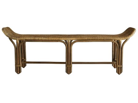 Farrah Rattan Bench Online Hot Sale