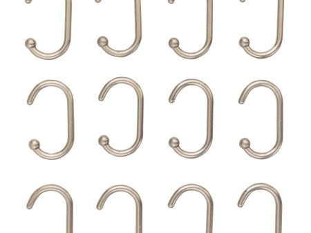 Aluminum Shower Hooks (Set of 12) For Cheap