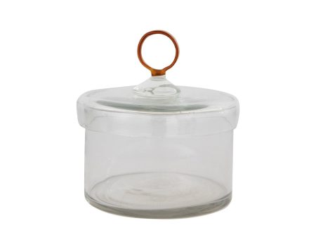 Amber Glass Handle Jar Online